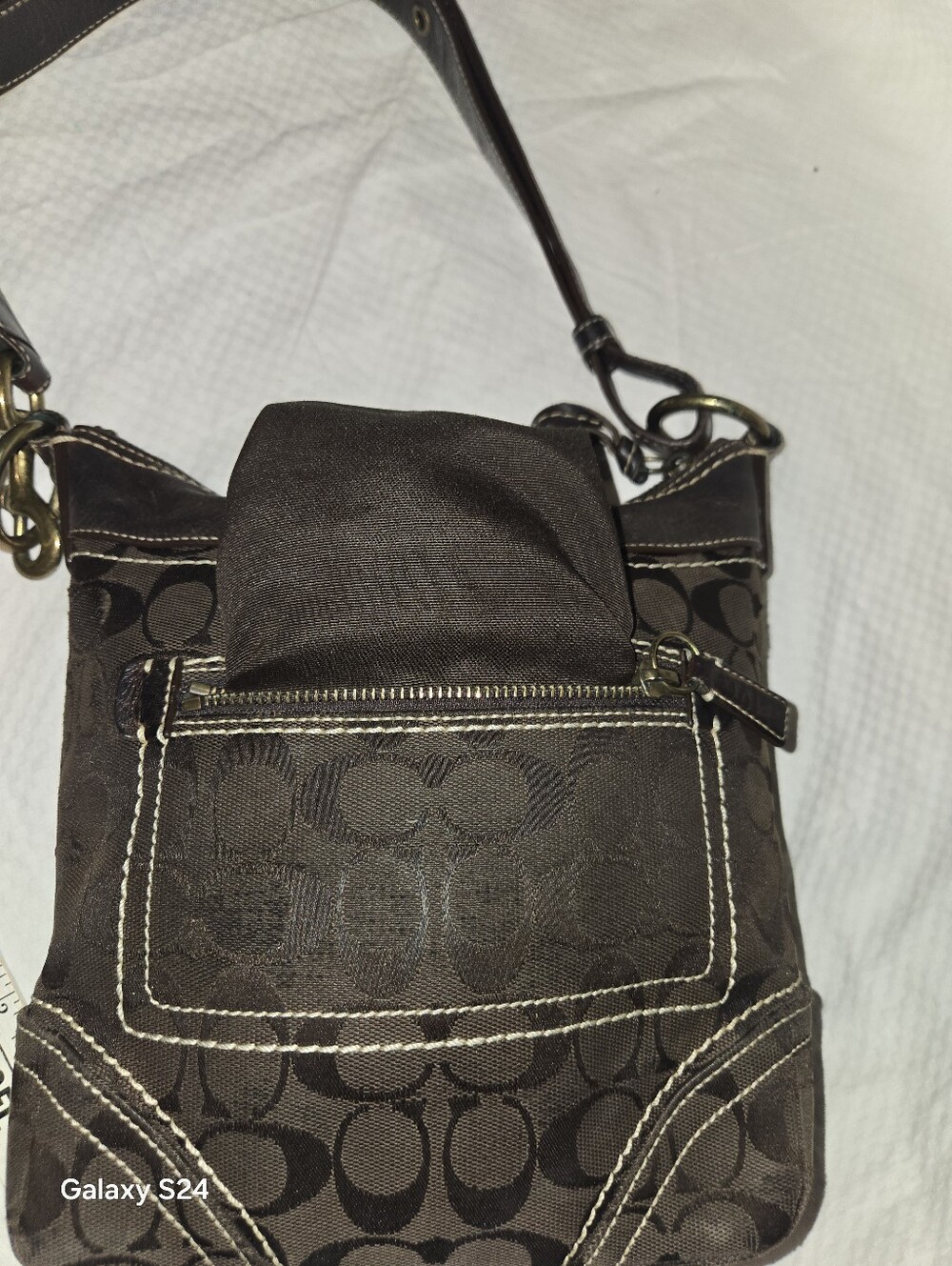 VINTAGE COACH Brown  BAG - Picture 11 of 17